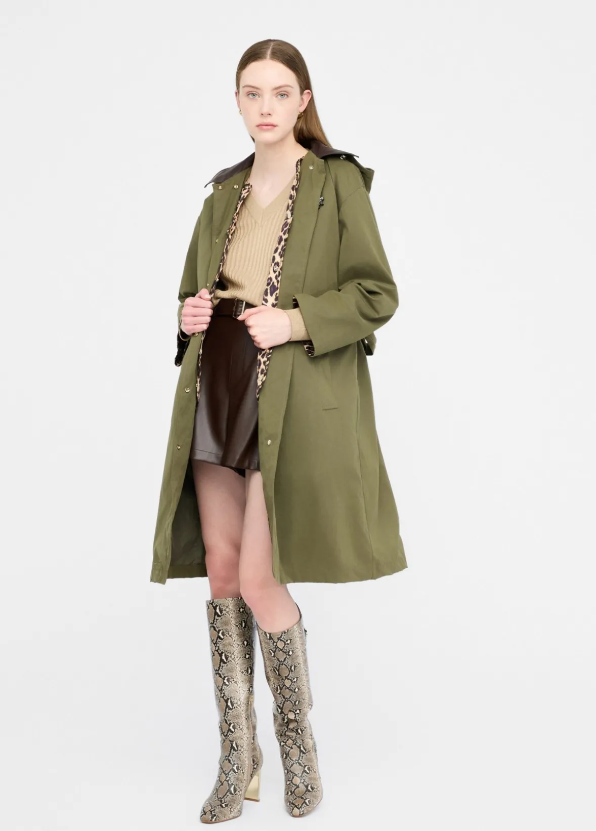 Parka con cappuccio