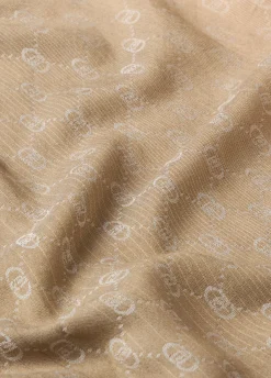 Pashmina monogram jacquard