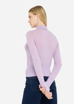 Polo in cotone e cashmere
