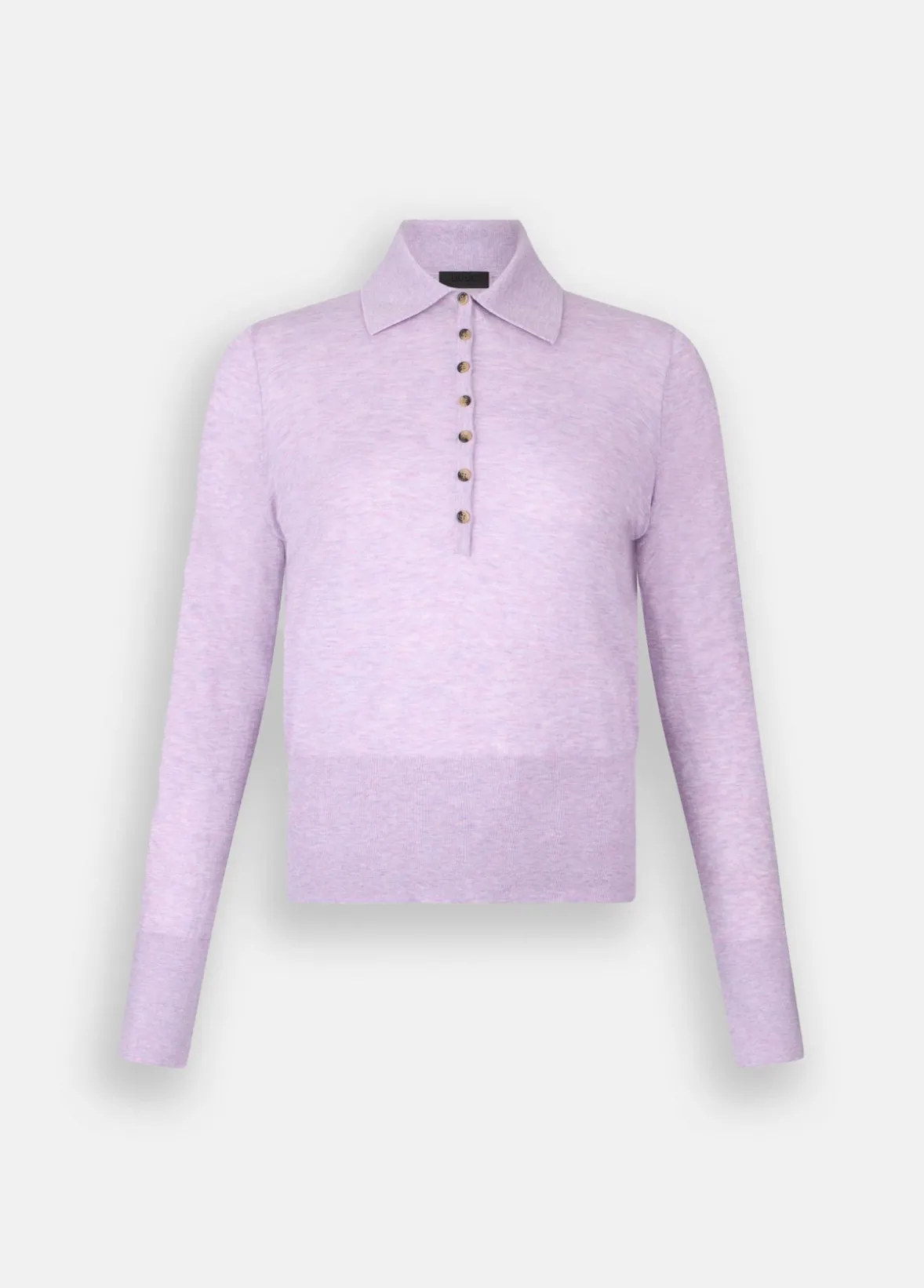 Polo in cotone e cashmere