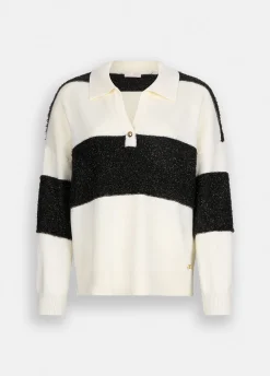 Polo in lana a righe