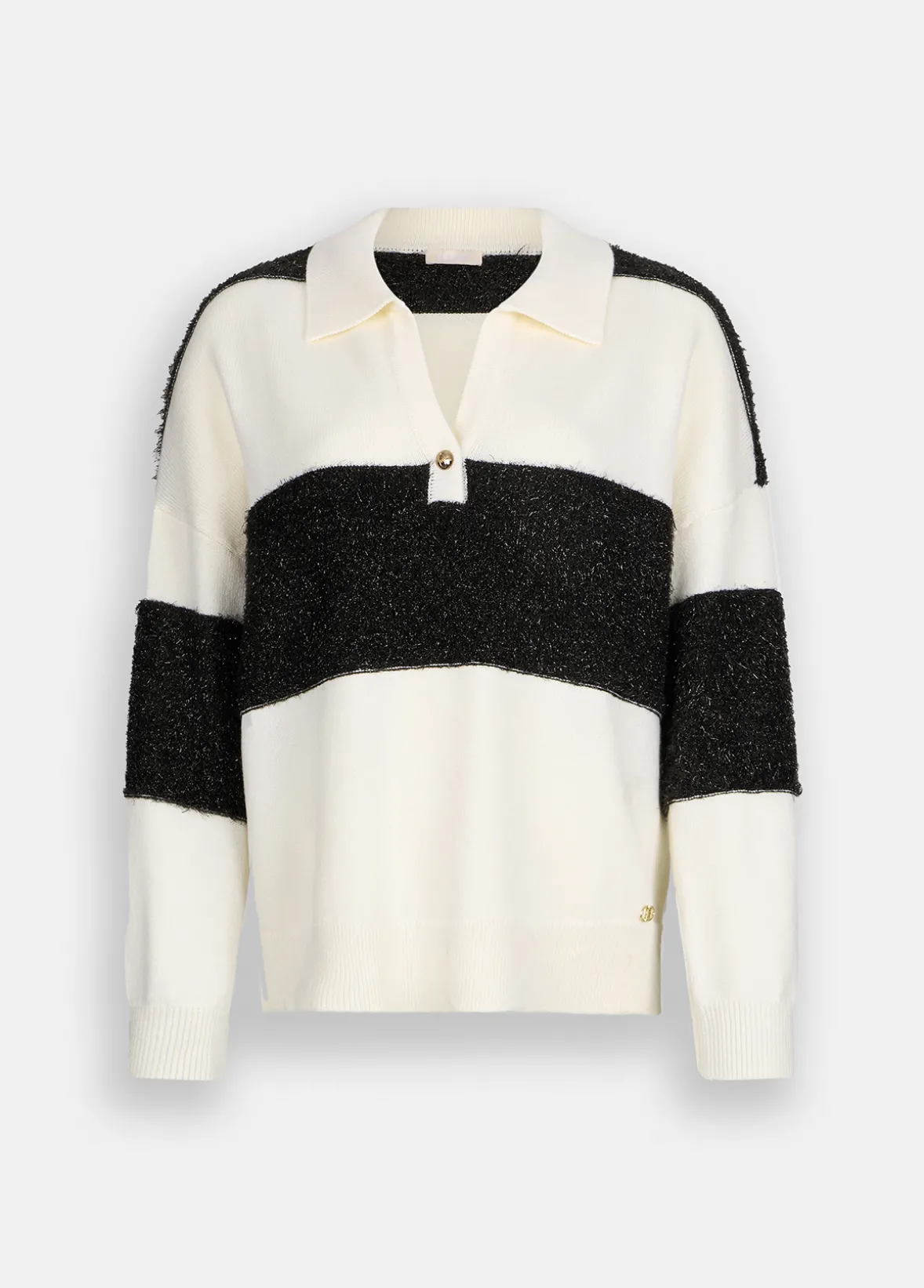 Polo in lana a righe