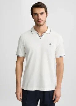 Polo in seta e cotone