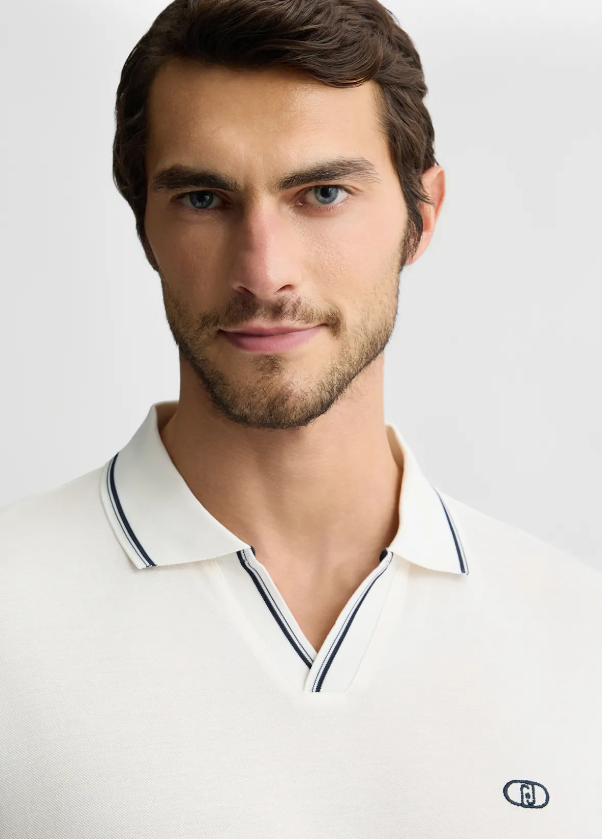 Polo in seta e cotone
