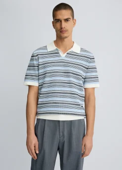 Polo jacquard da uomo