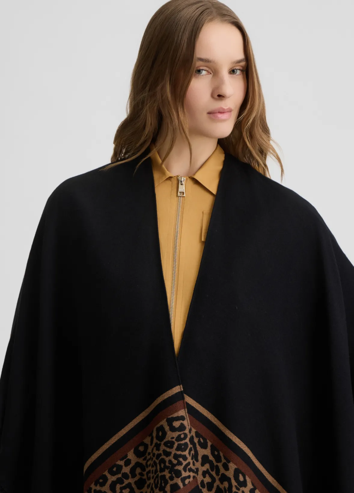 Poncho animalier