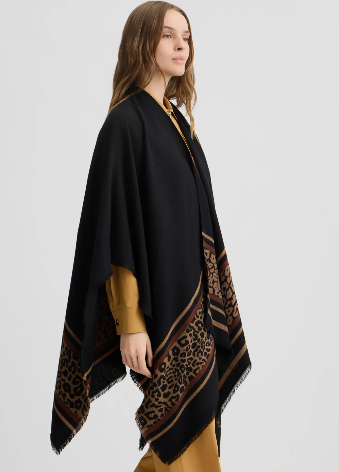 Poncho animalier