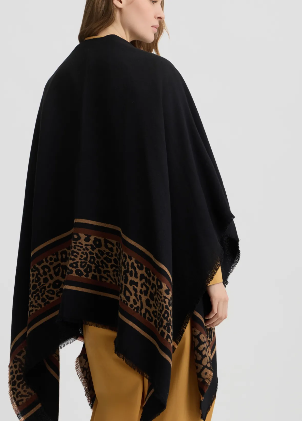 Poncho animalier