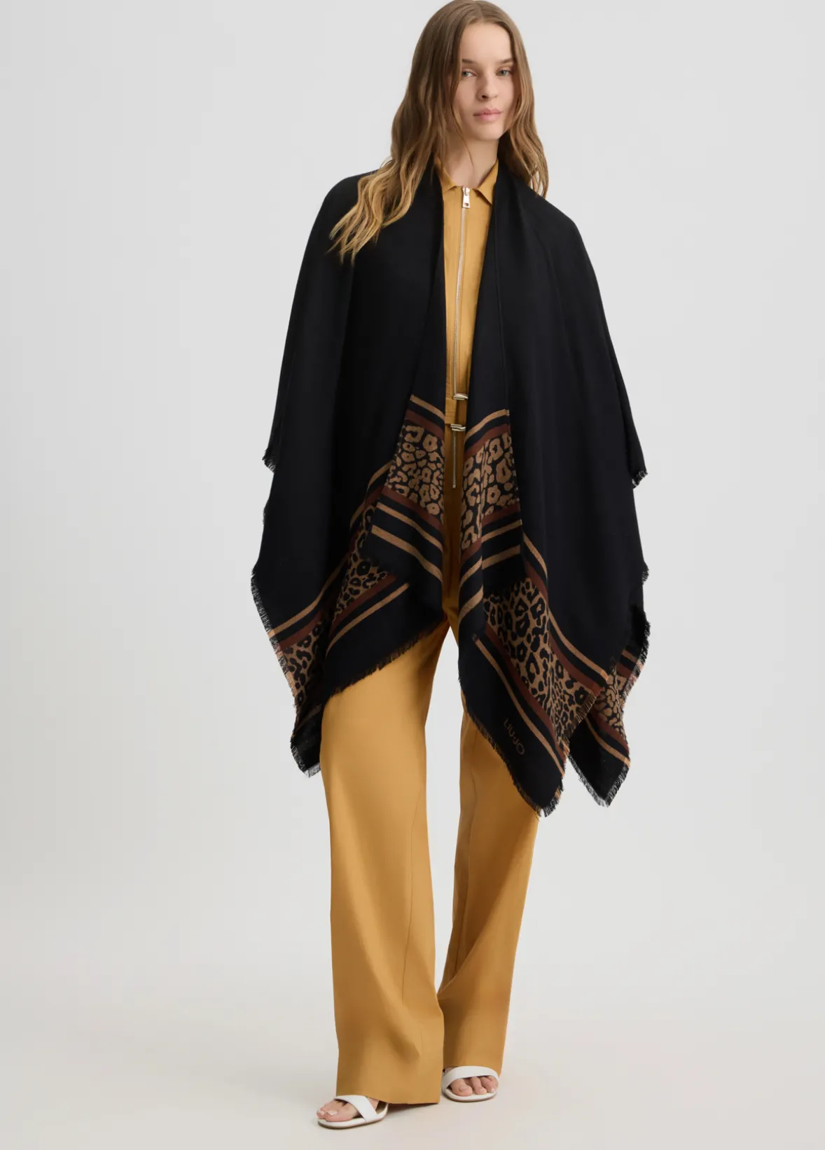 Poncho animalier