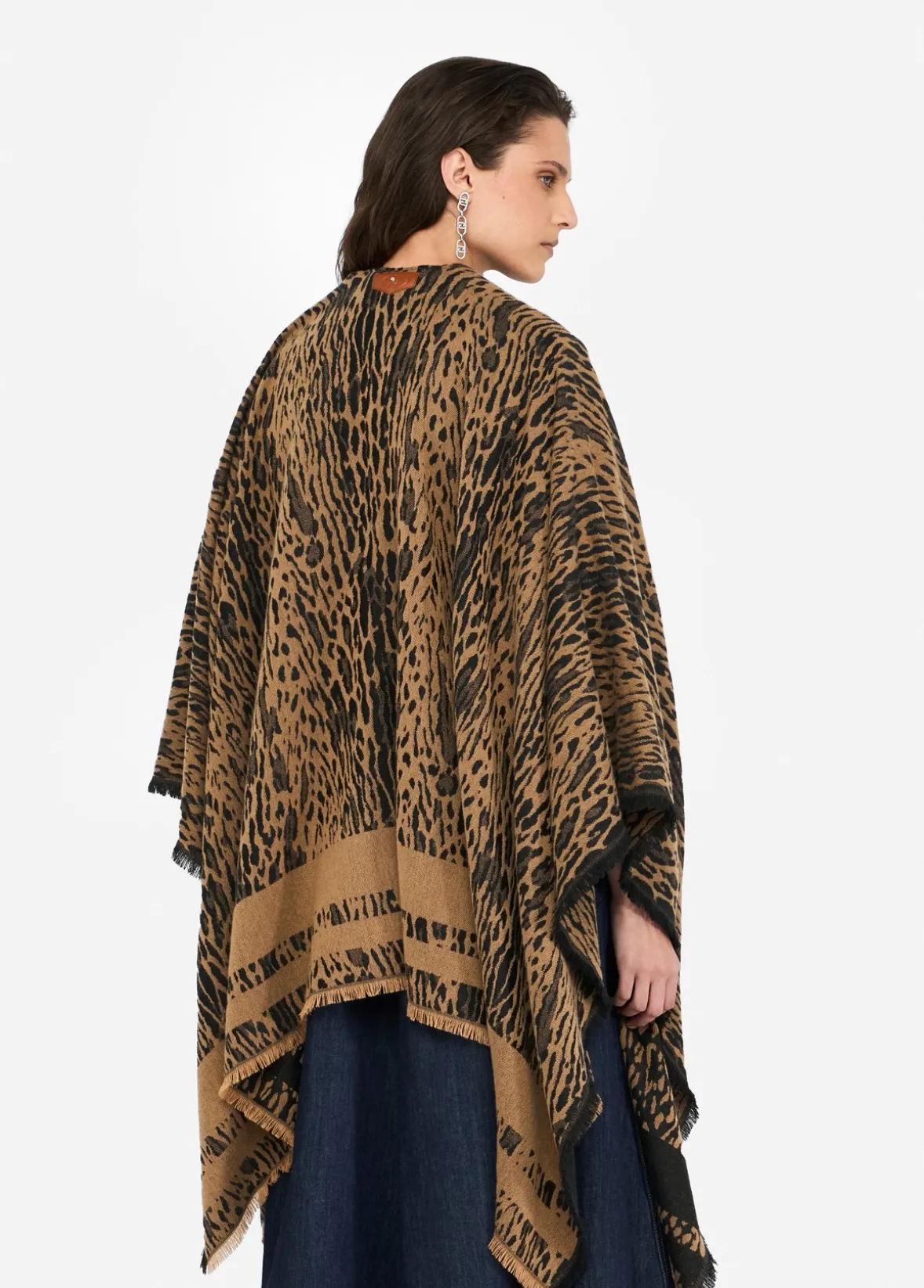 Poncho animalier