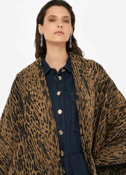 Poncho animalier