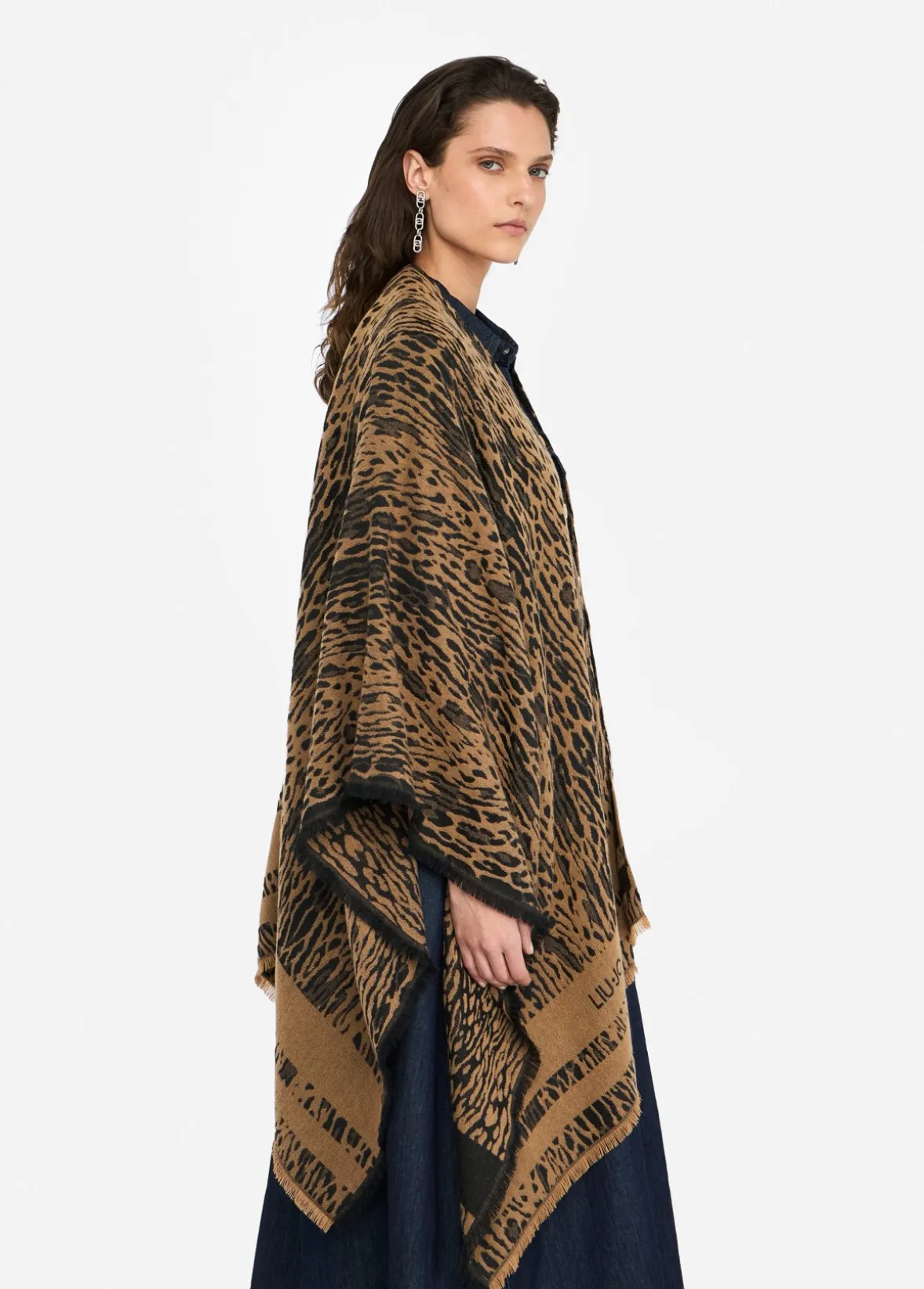Poncho animalier