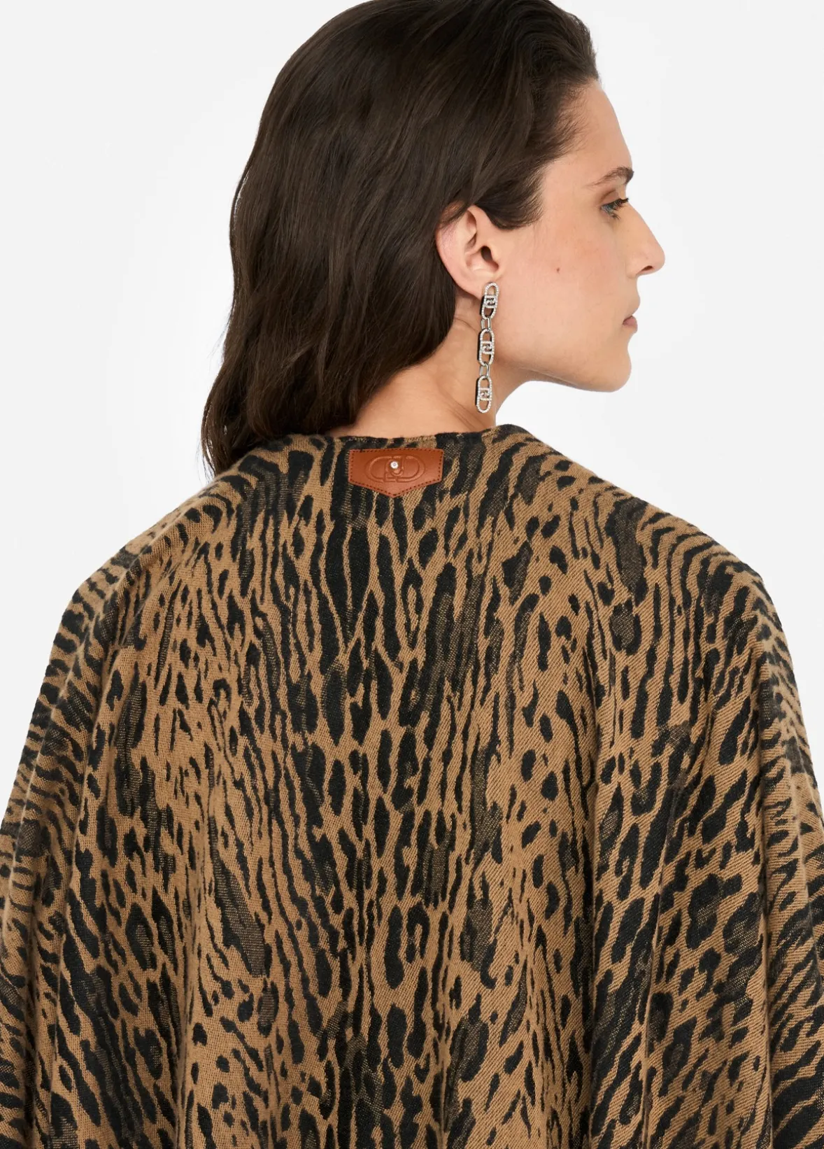 Poncho animalier