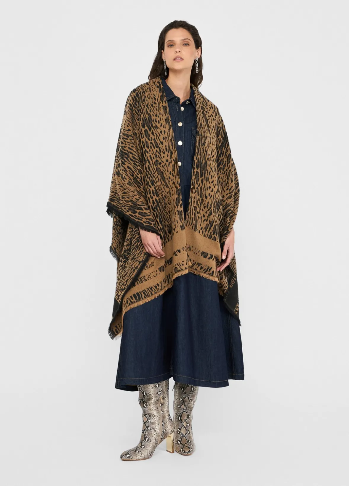 Poncho animalier