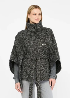 Poncho con cintura