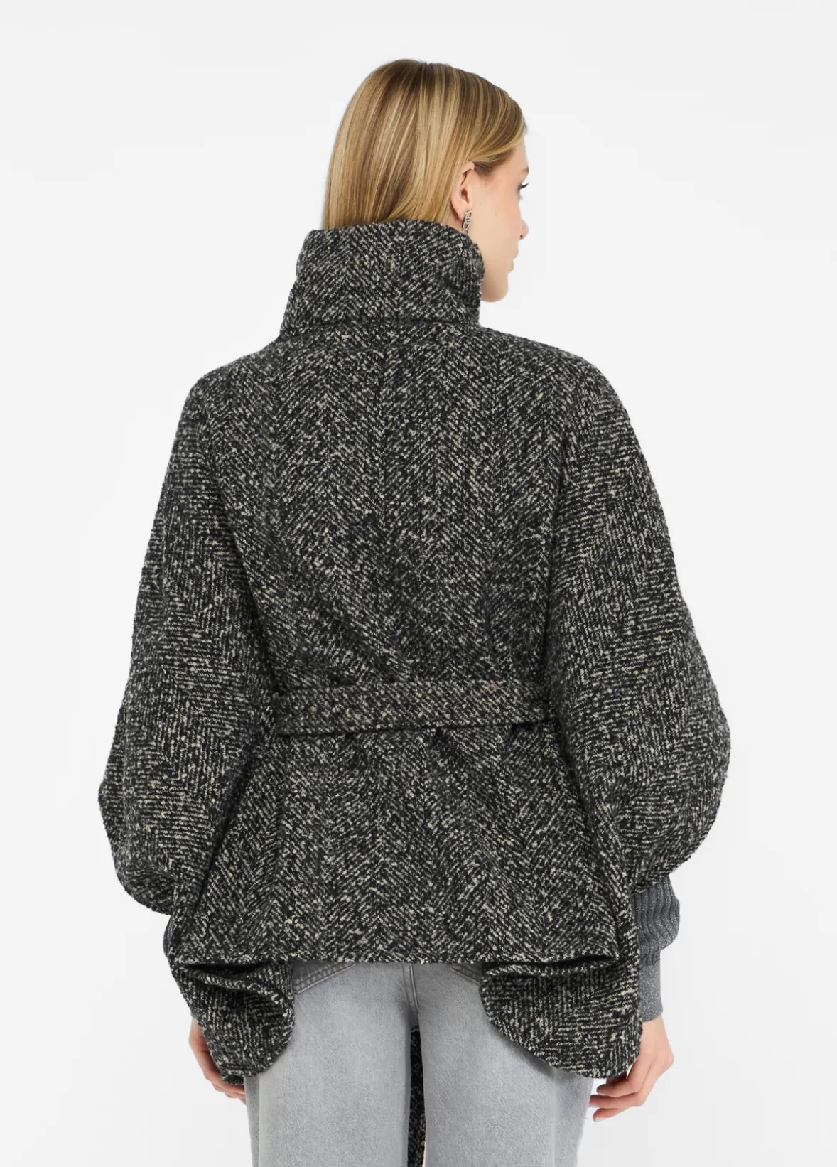 Poncho con cintura