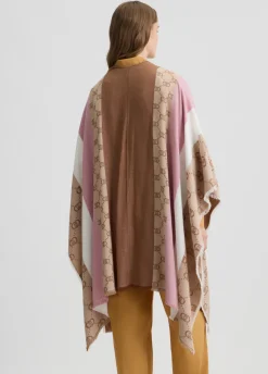 Poncho con logo monogram