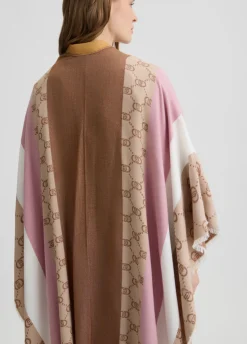 Poncho con logo monogram