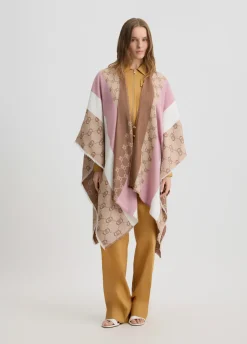 Poncho con logo monogram