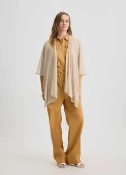 Poncho in maglia lurex®