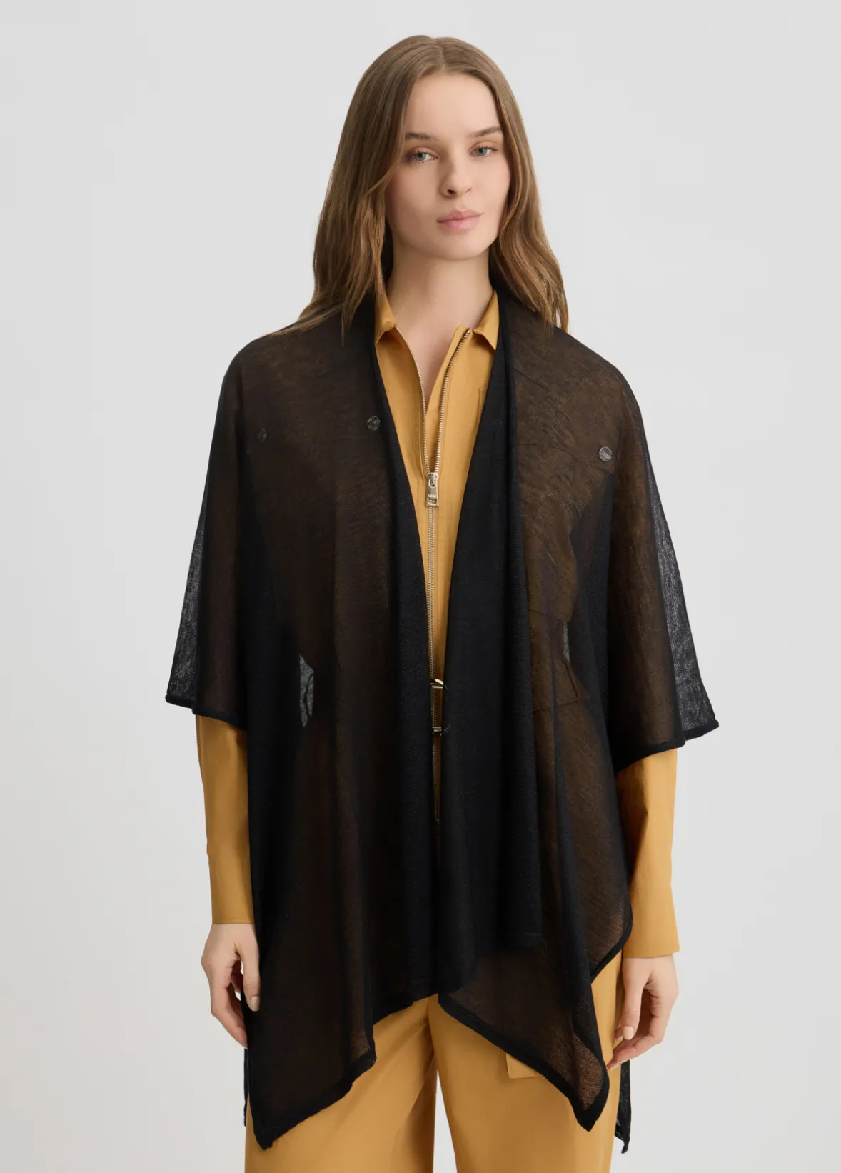 Poncho in maglia lurex®