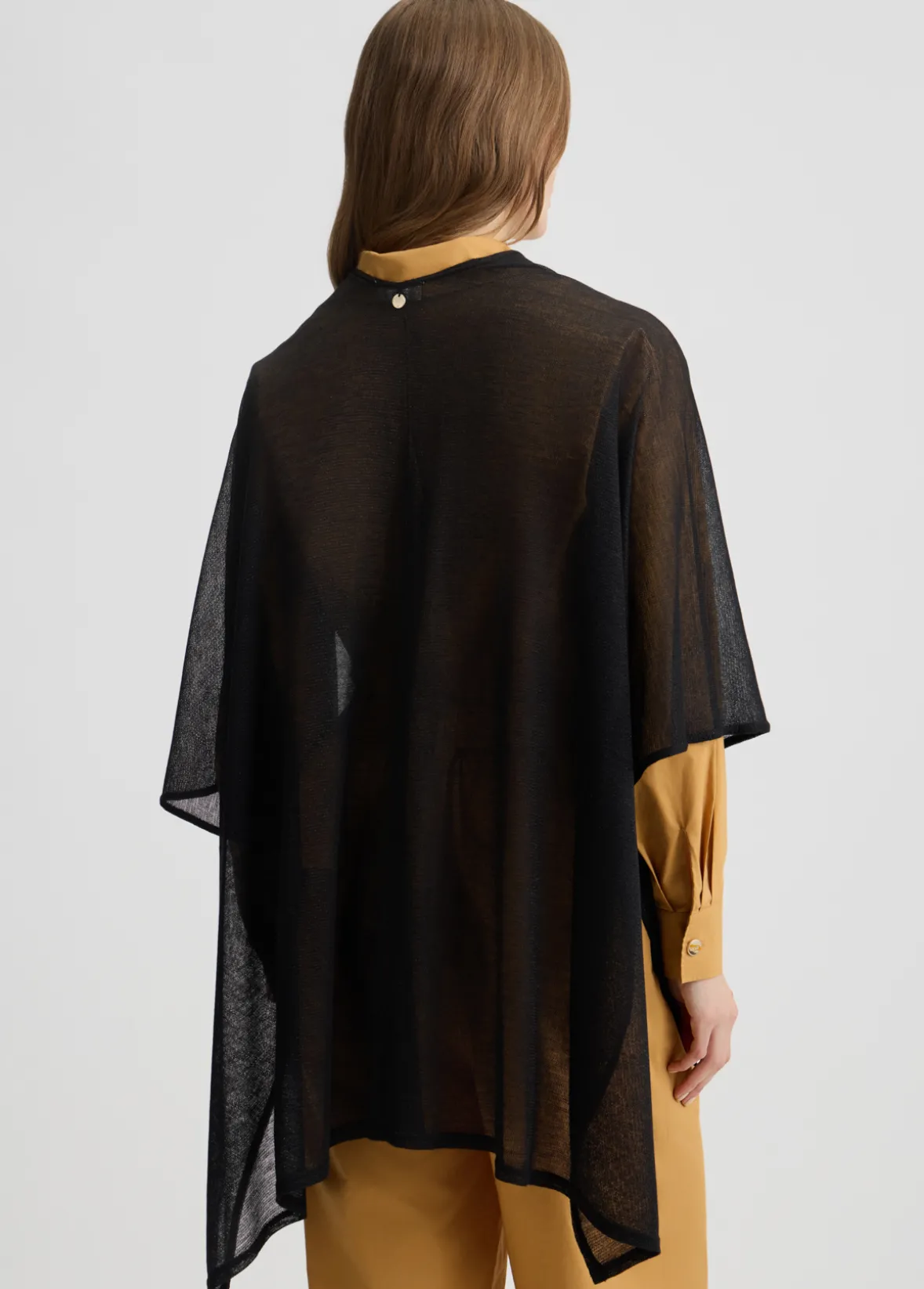 Poncho in maglia lurex®