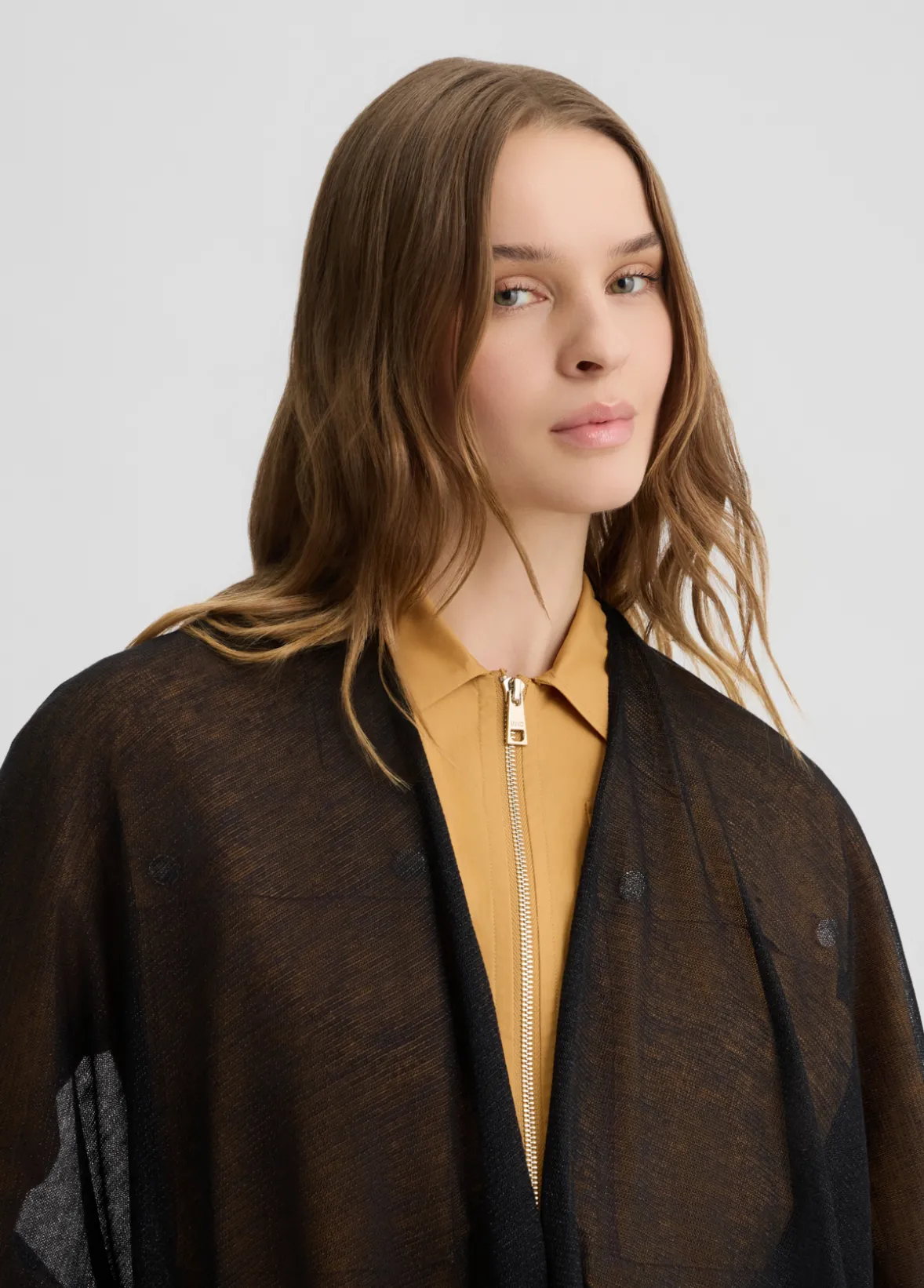 Poncho in maglia lurex®
