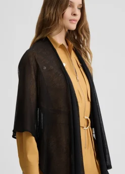 Poncho in maglia lurex®