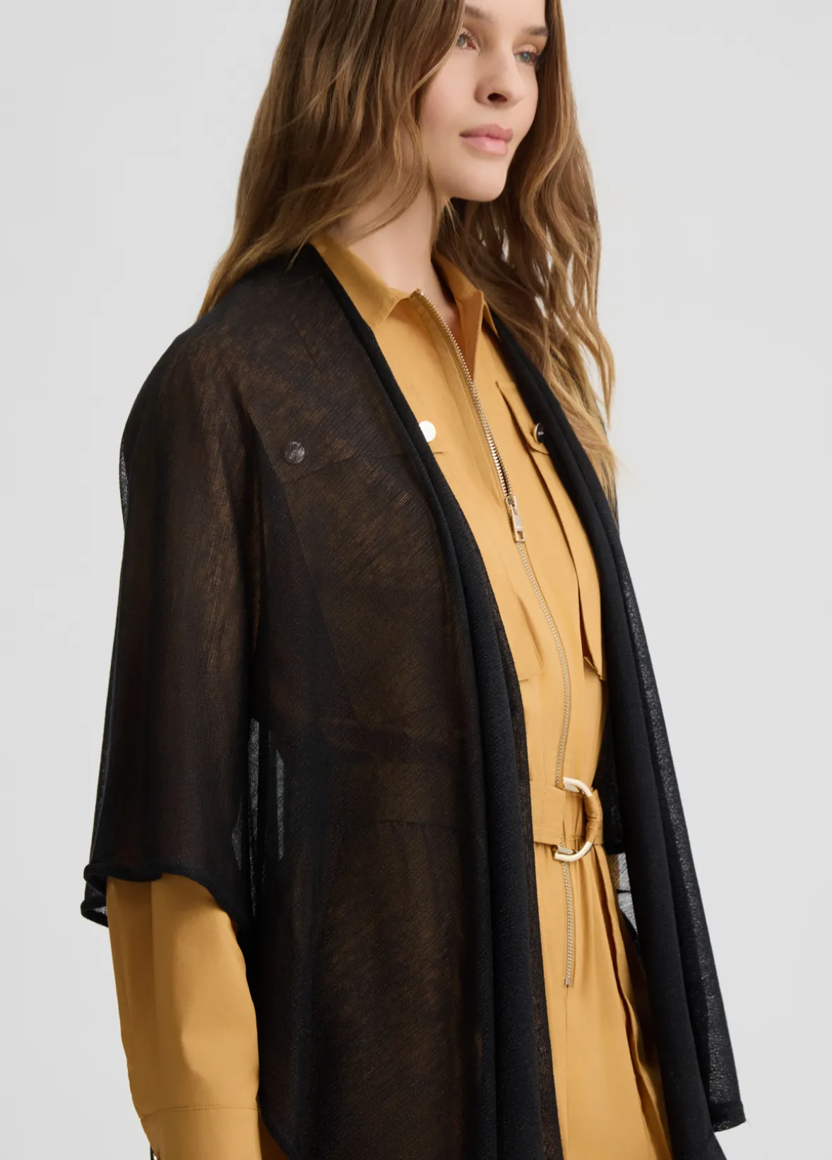 Poncho in maglia lurex®