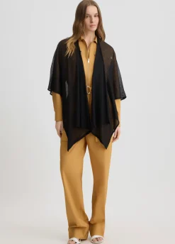 Poncho in maglia lurex®