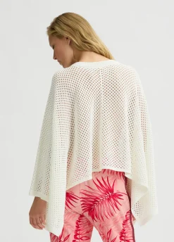 Poncho in misto lana