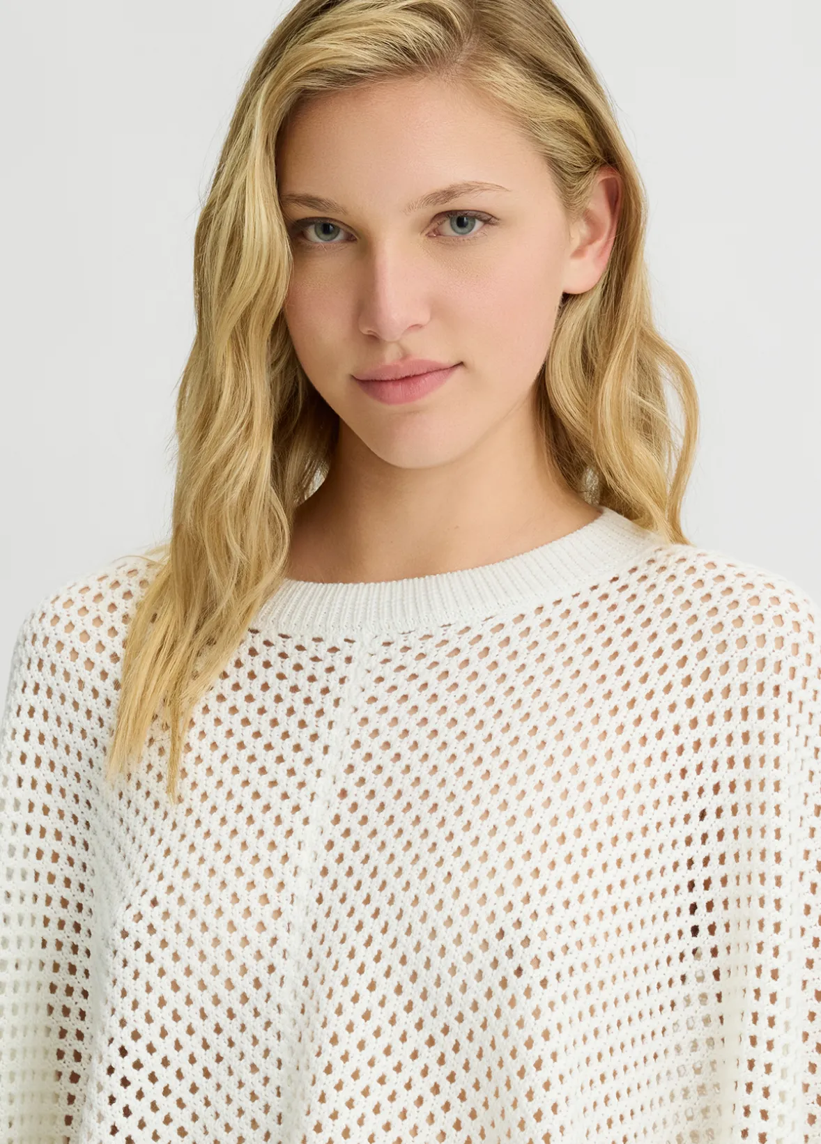 Poncho in misto lana
