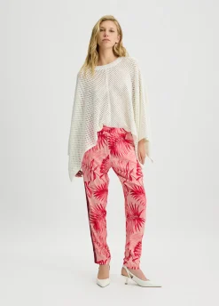 Poncho in misto lana