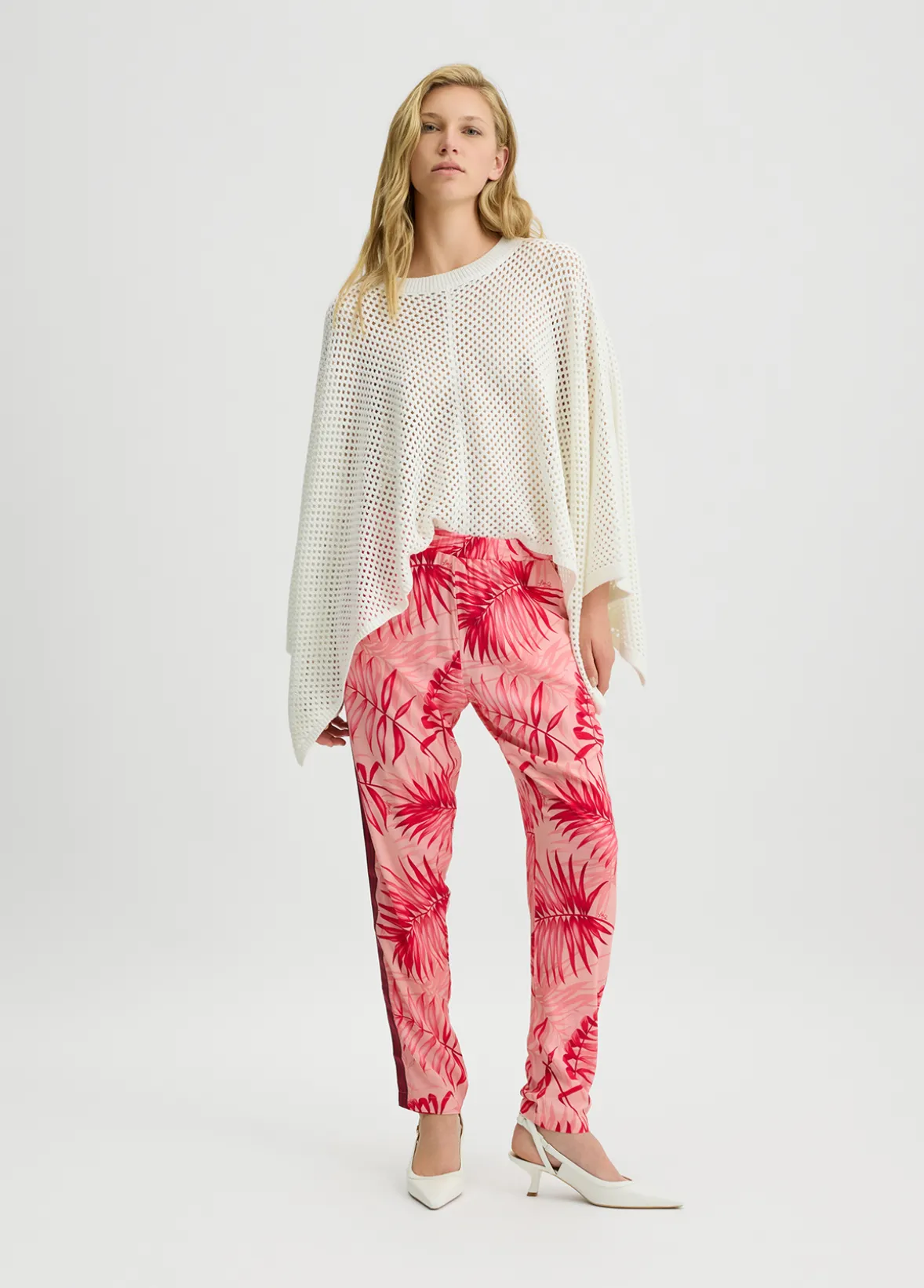 Poncho in misto lana
