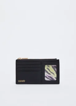 Porta carte con zip