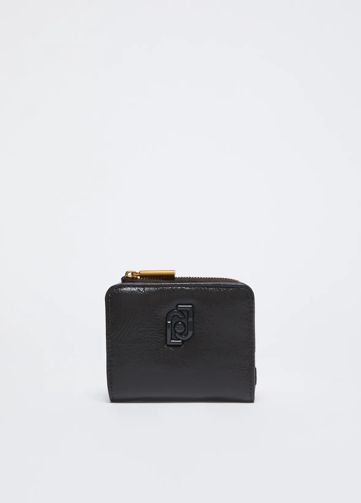 Portafoglio glossy con zip