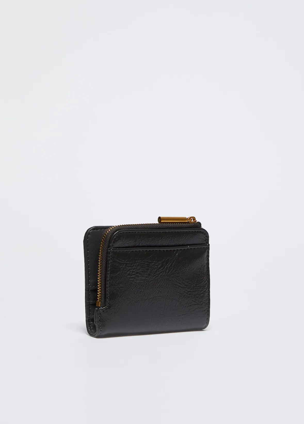 Portafoglio glossy con zip