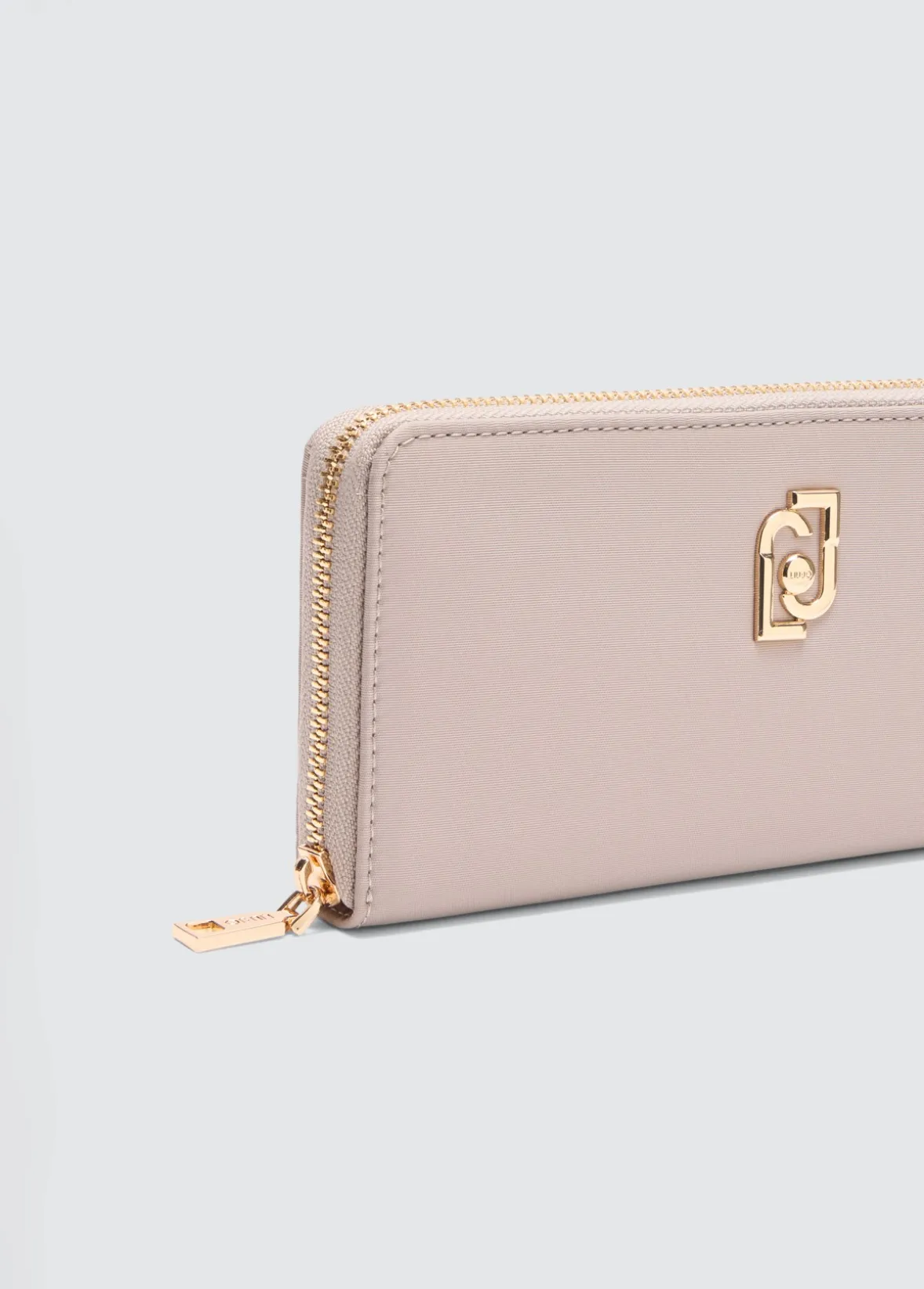 Portafoglio zip around grande in nylon