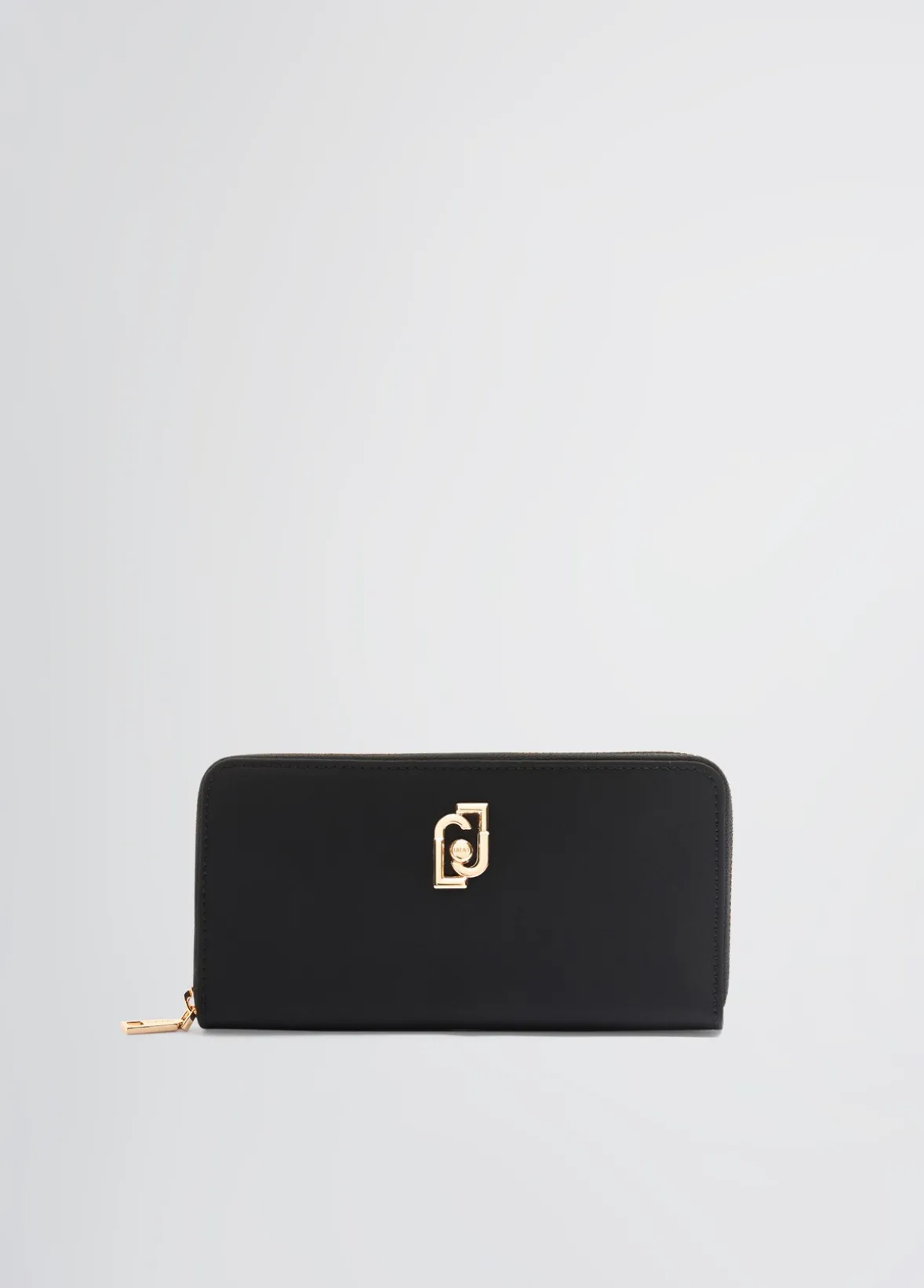 Portafoglio zip around grande in nylon