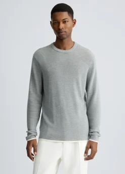 Pullover in lana color ghiaccio