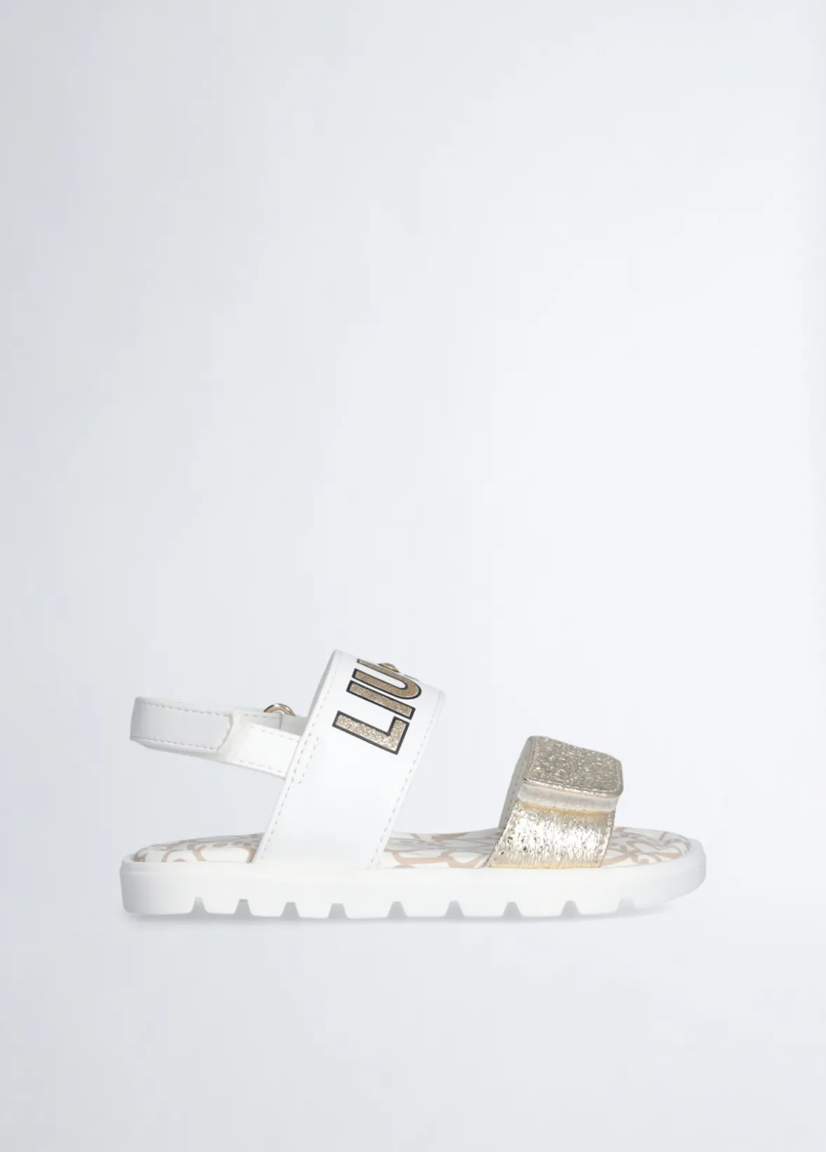 Sandali bimba con maxi logo