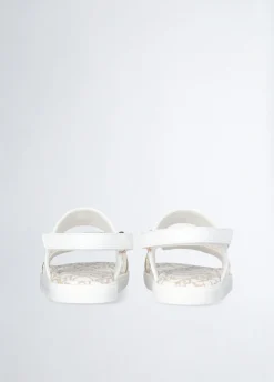 Sandali bimba con maxi logo