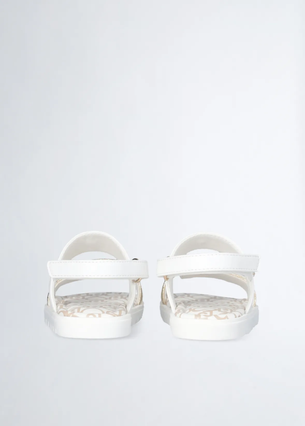 Sandali bimba con maxi logo