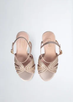 Sandali chain con tacco
