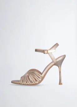 Sandali chain con tacco