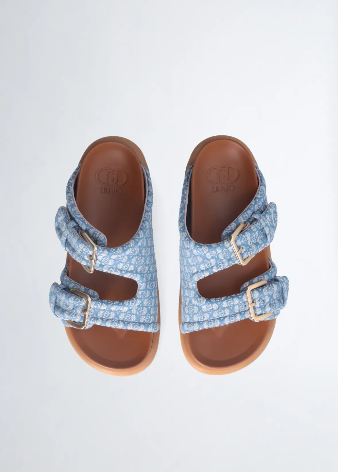 Sandali con fascette bold