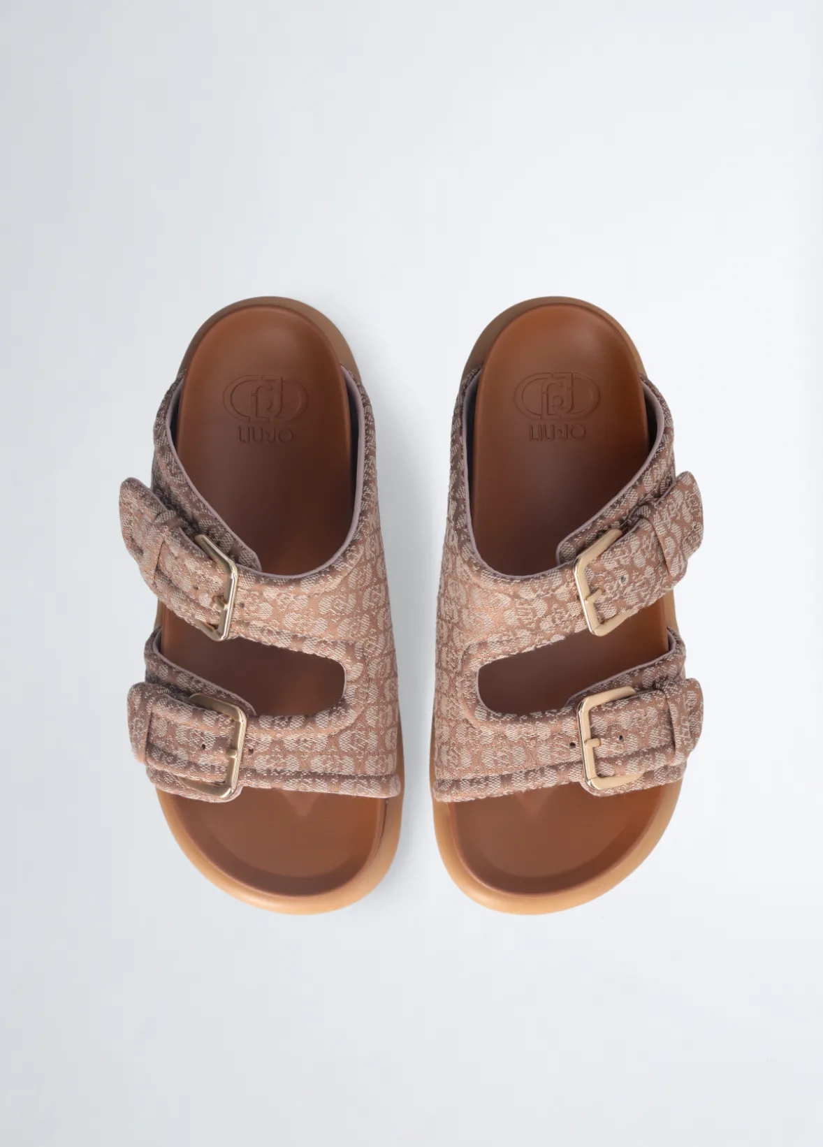 Sandali con fascette bold