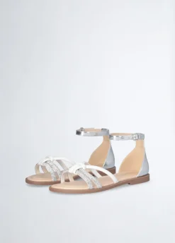 Sandali flat con strass