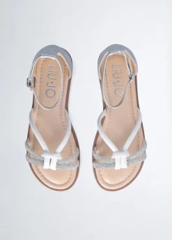 Sandali flat con strass
