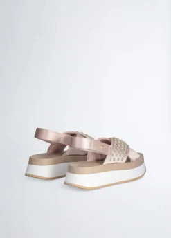 Sandali platform con borchie gioiello